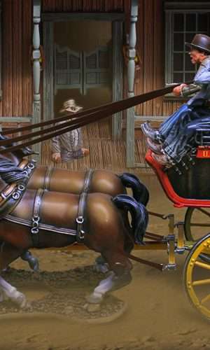 Wells Fargo 4 Horse Stagecoach Complete Special