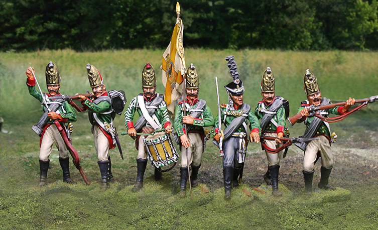 The Collectors Showcase Russian Dragoon Flagbearer Napoleonic Cavalry CS01001 